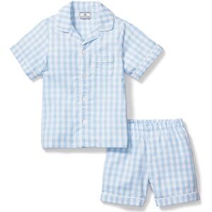 Classic Blue Gingham Kids Pajama Set